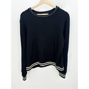 Generation Love Black Long Sleeve Knit Pullover Sweater Top Women's Size Medium
